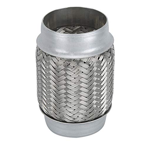 Tuyau d'échappement tressé en acier inoxydable Kikumi 3x6 pouces flexible