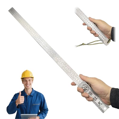 Heavy Duty Ruler(Unit of Measurement: Inch & Cm), 20in 50cm