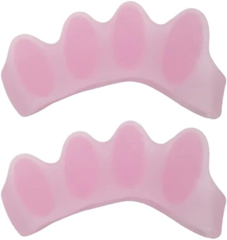 Toe Separators Doctor Recommended Correct Foot and Bunion Pain,Plantar Fasciitis Toe Straightener to Improve Functional Mobility(Pink)