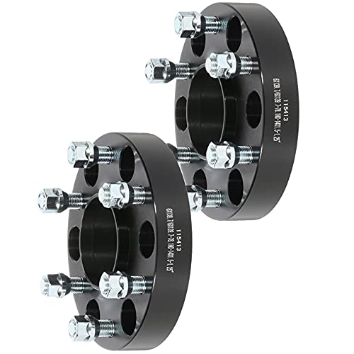 OCPTY 6x5.5 to 6x5.5 Wheel Spacers 1.25 inch 6x139.7 with 14x1.5 Studs 6 Lug hubcentric for 1999-2016 for Silverado 1500 1999-2016 for Sierra 1500 2Pcs Wheel Spacers