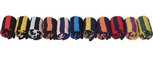 Jacob Alexander College Stripe Cotton Dress Socks3