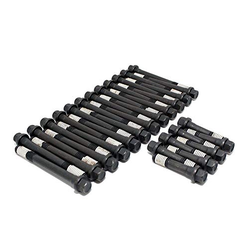 Elgin Industries Head Bolt Kit compatible with Chevy Mercruiser 454 502 7.4L Bolts