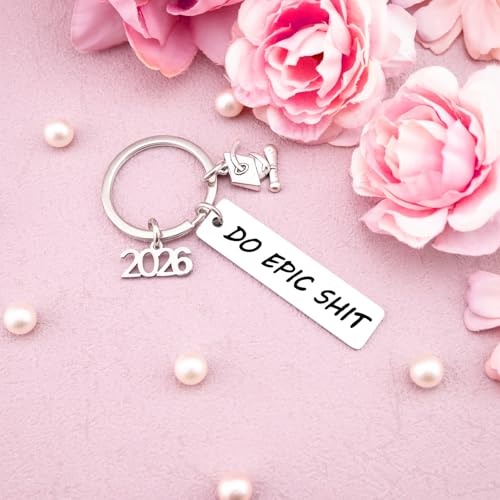 2026 Graduation Gifts Keychain for Women Him 2026 Senior Keychain for Her Men Student Graduate Grad Idea Son Daughter Teen College High School Jewelry Present Boy Girl Grads softball senior