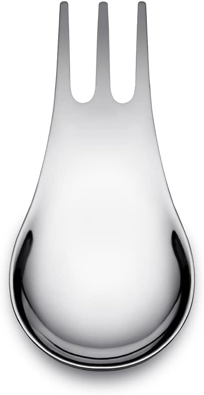 Moscardino GIMR01S4 - Set of Four Design Multipurpose Cutlery, Synthesis of Fork and Spoon, in 18/10 Polished Stainless Steel