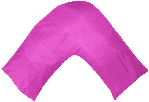 TAOSON Silky Soft Satin Soild Envelope Style V Shaped/Tri/Boomerang Pillow Cover Pillowcase Pillow Protector Cushion Cover Non Zippered Only Cover No Insert (Navy Blue/Dark Blue)