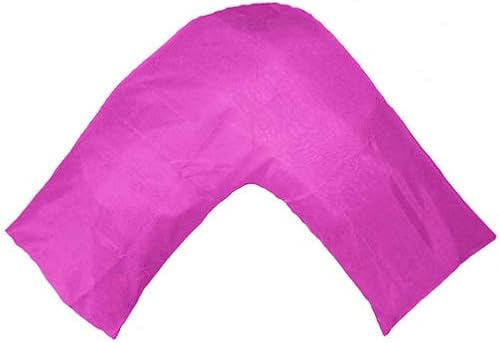 Miniatura 10 de TAOSON Funda de cojín de satén suave y sedoso en forma de V, triboomerang estándar, varios colores (chocolate)