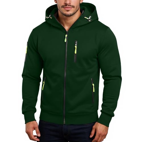 Tactical Hoodies For Men Fall Fashion Dashing Hooded Sweatshirt Casual Workout Athletic Outfits with Pockets2