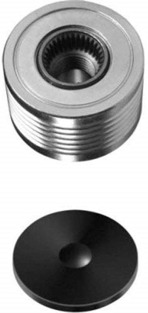 HELLA 9XU 358 038-211 Poulie roue libre, alternateur - Filetage: M16x1,5 - Nombre de gorges: 6 - avec cache
