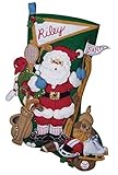 Bucilla "Sports Santa" Felt Applique Stocking Kit 85322