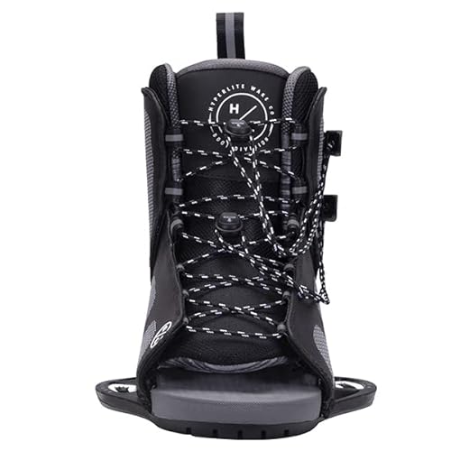 image for Hyperlite Remix Mens Wakeboard Bindings Black/Grey 7-10.5