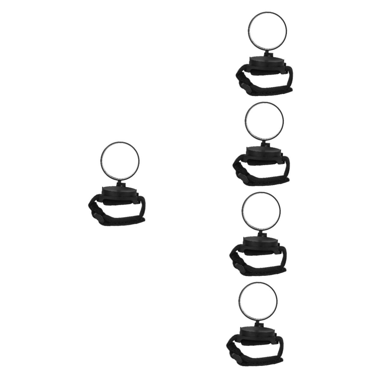 Abaodam 5 Pièces Rétroviseur de Vélo Rotatif à Poignet Miroir Arrière Ajustable pour Cyclisme Accessoire Portable pour Sécurité de Conduite