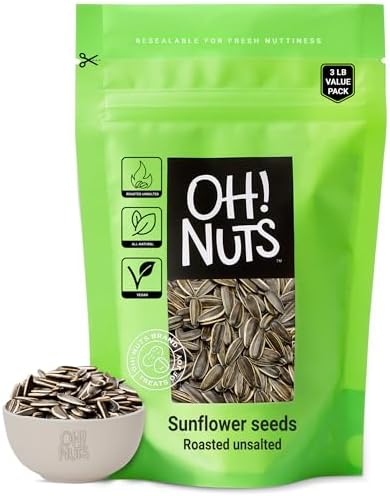 Shell Less Flower Seeds Amazon.com : Oh! Nuts Sunflower Seeds No Shell - Roasted Unsalted - 1 ...
