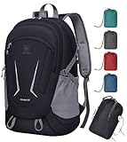 MIYCOO Backpack - Ultra Lightweight Packable Backpack for Travel Camping, 20L Hiking Back Pack Waterproof Foldable Daypack for Men Women Black