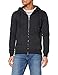 FM London Hyfresh Zipped Sweat-Shirt À Capuche, Écru (Charcoal 22), X-Large Homme
