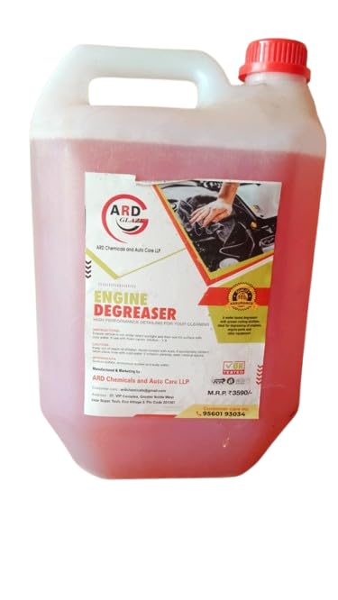 ARD Glanz Engine Degreaser 5L | Powerful Car Engine Cleaner | Oil & Grease Remover | Automotive Detailing Liquid for Bikes, Cars & Machinery-picture-16