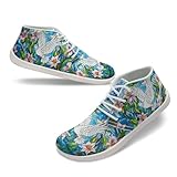 Vuriqeby Mens Crosstrainer Barefoot Shoes Oil Painting of White Pigeons Fashion Soft Minimalist Sneakers Wide Toe Slip On Walking Shoe for Climbing Size 14 White Sole