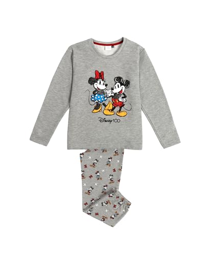 Pyjama Disney fille Sketch manches longues ensemble nuit rose