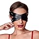 WENTPOL Sex SM Leder Augenbinde Gekreuzte Augenmaske mit Nieten Sexy Augenbinde BDSM Augenmaske Schwarz PU Leder Maske SM Binding Leder Augenmaske SM Augenmaske Erotik Augenbinde Sex Cosplay Maske