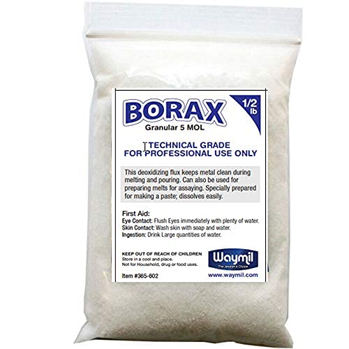 Borax Flux 1/2 Pound Melting Gold Silver Crucible Glaze Jewelry Casting 8Oz #TOP4