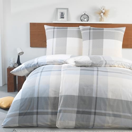 BaSaTex Feinbiber Winter Bettwäsche warme und kuschelige Bettgarnitur...