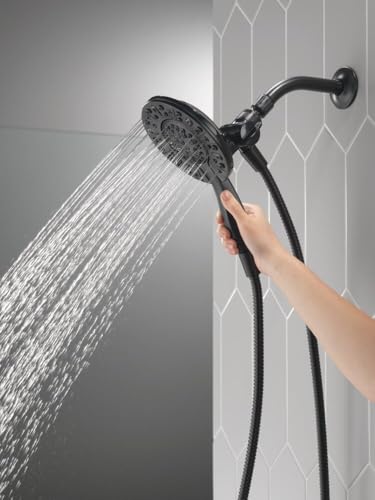 Delta In2ition pommeau douche double 4 jets noir mat économie eau - 8