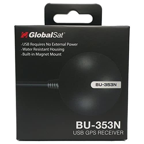 GlobalSat BU-353N USB GNSS Receiver, Black