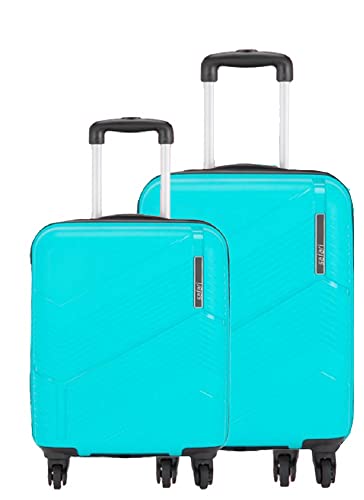 Image of Safari Carter Hard-Sided Polypropylene 5 Years Warranty Spinner Luggage Set Of 2 Trolley Bags (55 & 67 Cm) (Set Of 2,Cyan)