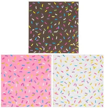 Donut Sprinkles Napkins | 50 Pack | 2 Ply Disposable | Sweet Treats Cupcake Party Supplies - Image 2