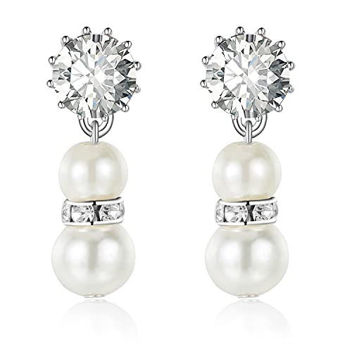 BABEYOND 1920s Gatsby Pearl Necklace Vintage Bridal Pearl Necklace Earrings Jewelry Set Multilayer Imitation Pearl Necklace with Brooch (Style 1) by BABEYOND - Used condition - Image 5