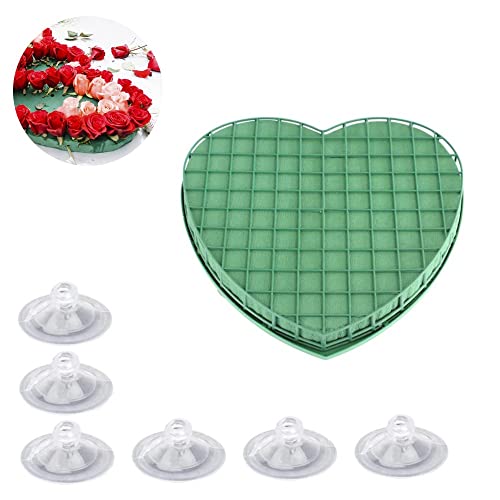 Herz Steckmasse für Blumengestecke, Lusacy Steckschwamm Zum Basteln,...