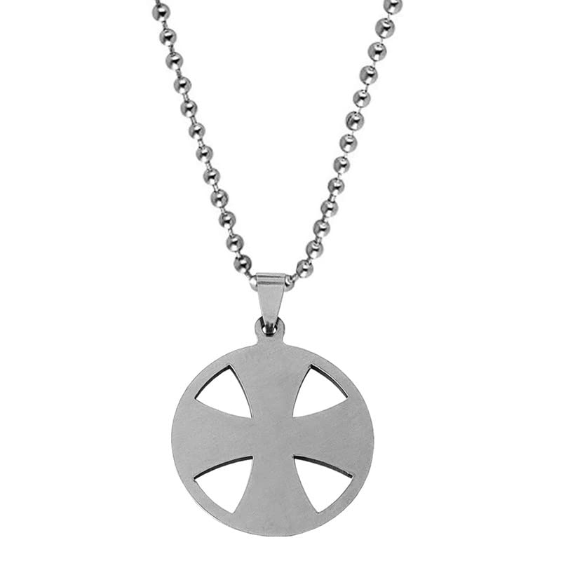 Shiv Jagdamba Religious Lord Christain Christ Jesus Cross Silver Stainless Steel Pendant Necklace Chain LCShiv003