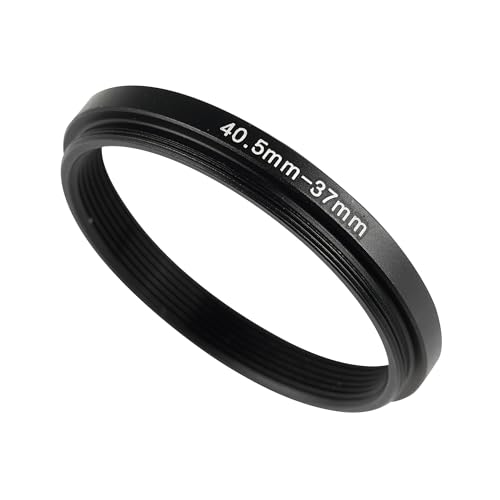 WIIYE 40.5mm to 37mm Step-Down Ring Filter Adapter, 40.5mm to 37mm Step-Down Ring Adapter,for All Brands UV ND CPL Metal Step-Down Rings Adapter Filter (40.5mm to 37mm)