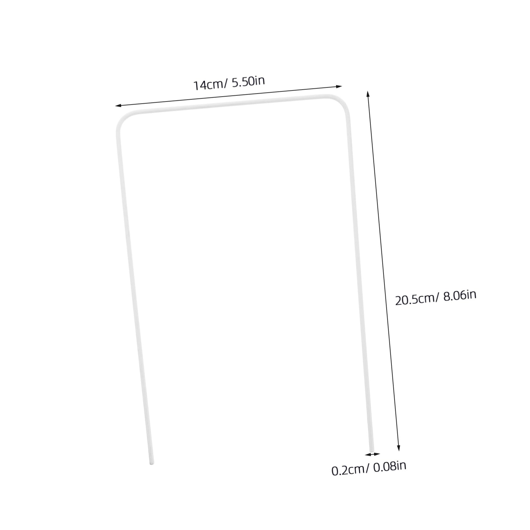 POPETPOP 5pcs Boys and Girls Croquet Mallet Set Outdoor Game Parts Iron Wickets Hoops Family-Friendly Toy Accessory