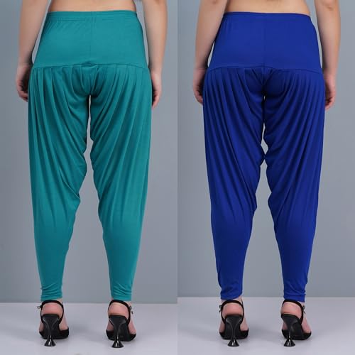 Image of Buy That Trendz Patiala Salwar for Women Relaxed Fit Viscose Patiyala Salwar Harem Bottom Pants
