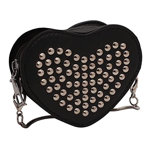 JQWSVE Bolso en forma de corazón para mujeres y niñas, mini bolso...
