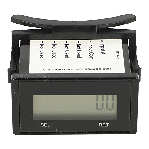 6320-0500-0000 | TRUMETER Hour Meter, PROGRAMMABLE, Volt Free Input,8 Digit, Rectangular with Fixing Clip, with Reset