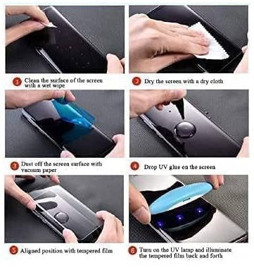 Image of Diruite UV Tempered Glass for Vivo Y 78 /Y 78 Plus- Premium 9H Hardness, Full Edge-to-Edge Coverage, Crystal HD Clarity, UV Glue with Easy Installation Kit (Pack of 1)