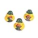 One Dozen (12) Camoflage Rubber Duck Party Favors