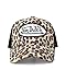 Von Dutch Unisex Trucker Hat - Velvet Curved Bill Mesh Back Retro Classic Adjustable Snapback Baseball Cap for Men and Women, Size One Size, Natural Leopard