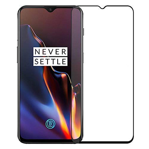 Image of Tempered Glass Screen Protector Compatible For ONEPLUS 6T Full Screen Coverage (Except Edge to Edge) and Free Complete Easy Installation kit.