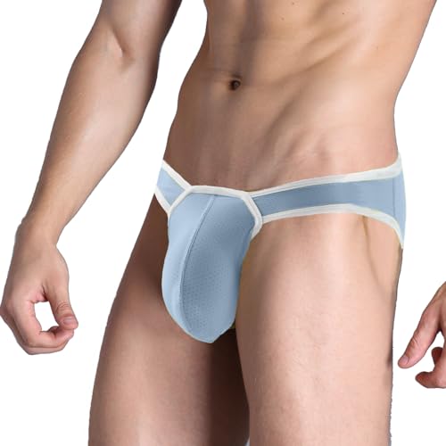 JINSHI Men's sexy Low Rise Briefs Bulge Enhancing Underwear Soft Breathable Underpants