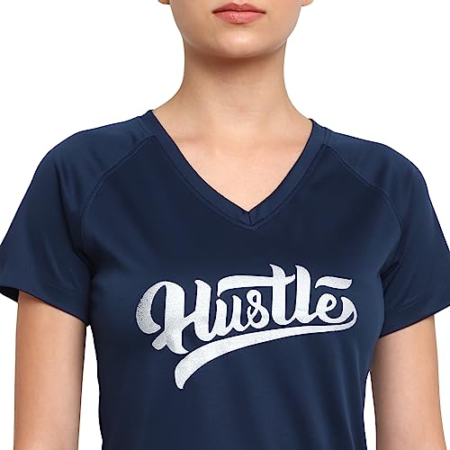 Image of OFF LIMITS WMN Hustle Printed RN, Half Sleeve, T- Shirt, for Women