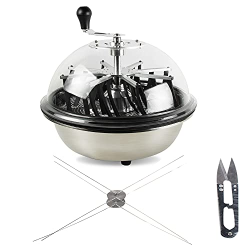 Leaf Bowl Trimmer Manual Bud Trimmers 16-Inch Leaf Bud Plant Trimmer Machine Weed Spinner Twisted Spin Cut Bud Manual Shifter Trimmer for Plant Bud and Flower with Trimming Scissors