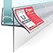Produktbild STEIGNER Duschtürdichtung 90cm UK09 (1 Stk.) transparent - Gerade Dichtung für Eckdusche, Nischendusche oder Fünfeckdusche mit Duschtür 6-8 mm - Schutz gegen Auslaufen, Wasserdicht, Flexibles Material