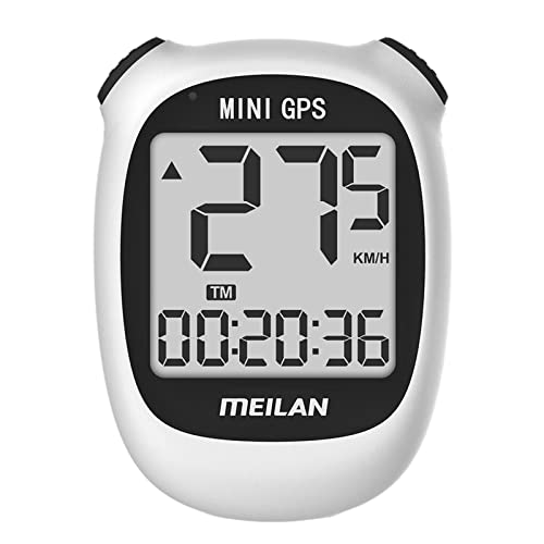 Velocímetro digital para bicicleta, impermeable, LCD, color blanco