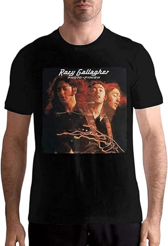 IKOKO Rory Gallaghe Photo - Finish Unisex 100% Cotton Short-Sleeve T-Shirts Black XXL