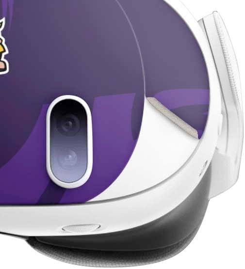 Skinit Decal Gaming Skin Compatible with Meta Quest 3 - Officially Licensed NFL Minnesota Vikings Double Vision Design