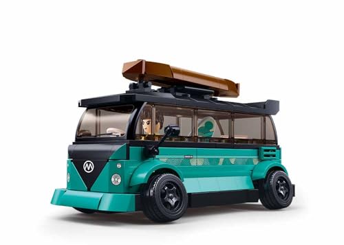 Sluban TS-1 Surf Car Modellbaukasten, 1/35 Maßstab, 276 Teile, Türkis-Schwarz, 8-14 Jahre, M38-B1191