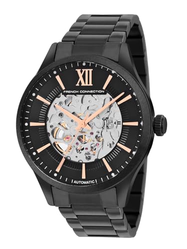 Image of French Connection Automatic Black Dial Men's Watch-FCA10BM