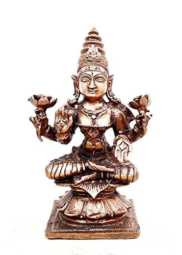 Image of Mahalakshmi Murti Copper Idol God - 3.6 in - Pack of 1